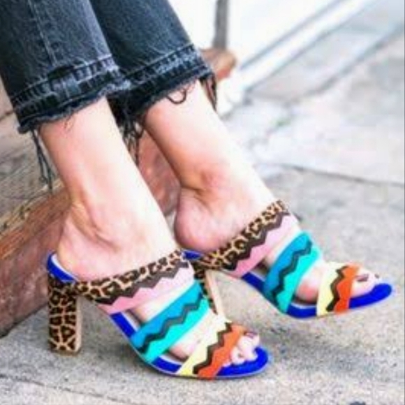 Cole Haan Emilia Real Fur Calf Hair Slip On Heels - Picture 14 of 14